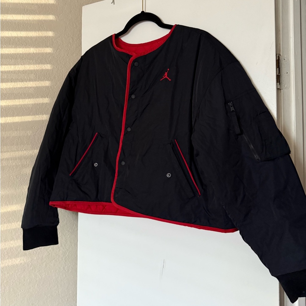 Nike red and black reversible jacket